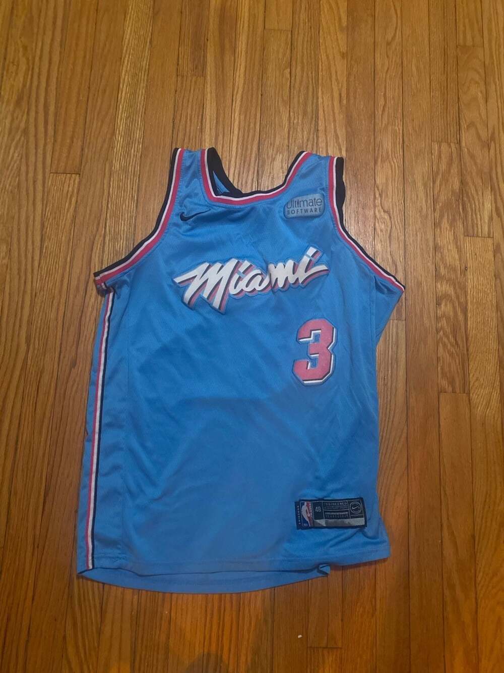 Dwyane Wade Miami Heat Nike City Swingman Jersey Men's Miami Vice Size 48
